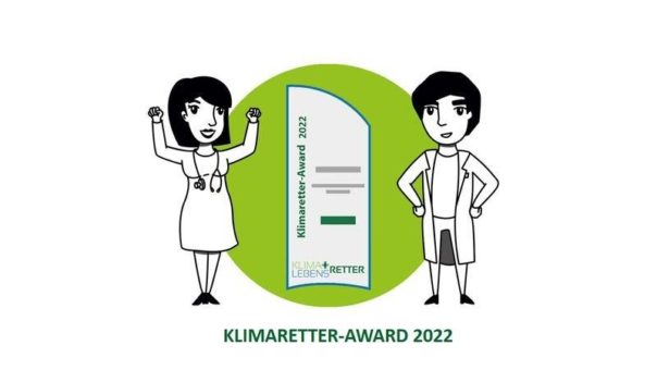 Spitzenleistung beim Klimaretter-Award 2022: Gesundheitswesen spart rund 500 Tonnen CO2 ein