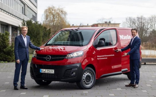 Miele setzt im Kundenservice auf Wasserstofftransporter von Opel