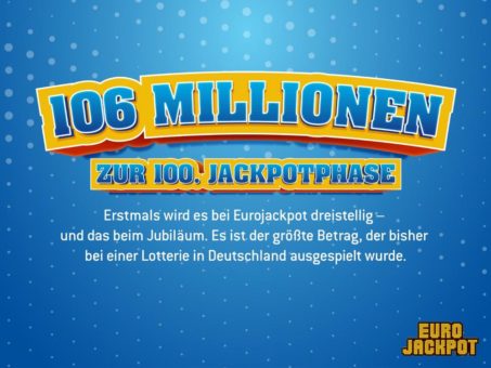 Eurojackpot erstmals über 100 Millionen Euro