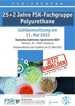 Jetzt anmelden: Jubiläumsfeier der Fachgruppe Polyurethane