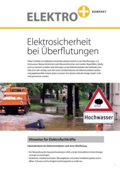 „Elektrosicherheit bei Überflutungen“