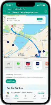 Mikromobilität: Wohin?-App integriert Leih-Fahrräder und -Roller