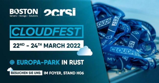 Boston am Cloudfest Stand H06 vom 22.03.-24.03.2022
