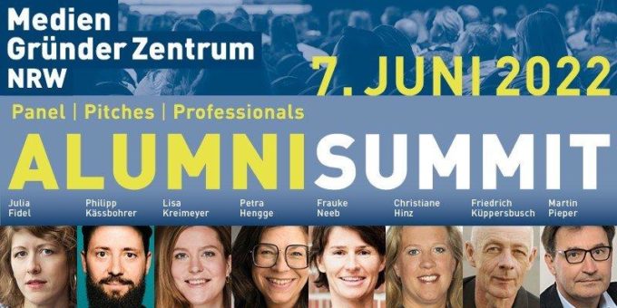 Alumni Summit des Mediengründerzentrum NRW am 7. Juni 2022
