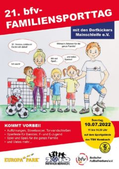 Jetzt anmelden zum 21. bfv-Familiensporttag!