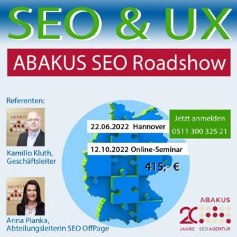 Website optimieren – Termine zur SEO Roadshow 2022