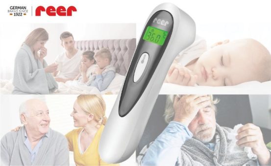 Gesamtnote 1,7 im CHIP-Test: Das kontaktlose Fieberthermometer reer Colour SoftTemp