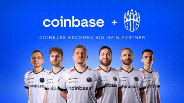 Coinbase ist im Zuge eines Multi-Millionen-Dollar-Deals neuer Hauptpartner der E-Sport Organisation BIG