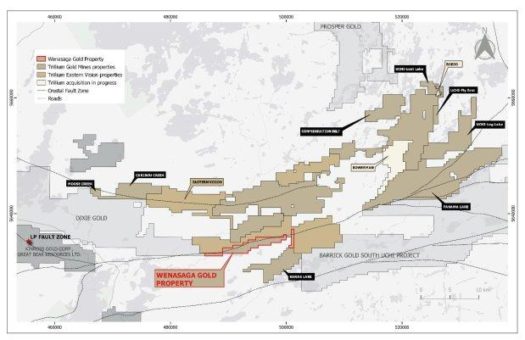 Trillium Gold unterzeichnet Optionsabkommen für Goldprojekt Wenasaga 35 km von der Lagerstätte Dixie in Red Lake, Ontario