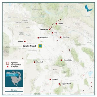 Aguila Copper Defines Potential Buried Copper Porphyry in Airborne Geophysical Survey from the Cora Copper Project, Arizona