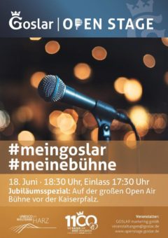 Große Sommer-Open Stage am 18. Juni vor der Kaiserpfalz