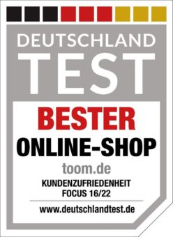 Mit einem Klick zu Farbe, Bohrmaschine und Hochbeet:  toom.de als „Bester Online-Shop“ gekürt