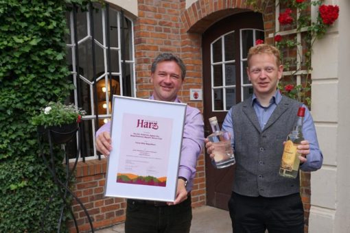 Korn, Kümmel, Aquavit und Gin-Spezialitäten der Echter Nordhäuser Traditionsbrennerei mit „Typisch Harz“ ausgezeichnet