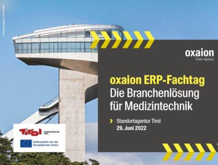 Medizintechnik-Fachtag und mit oxaion-ERP abheben