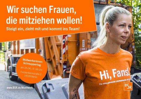 BSR lädt zum Müllwerkerinnen-Schnuppertag: „Wir suchen Frauen, die mitziehen wollen!“