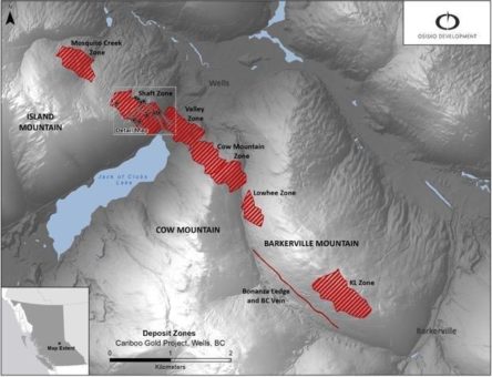 Osisko Development durchschneidet 19,81 g/t Au auf 9,80 Metern im Goldprojekt Cariboo in der Shaft Zone