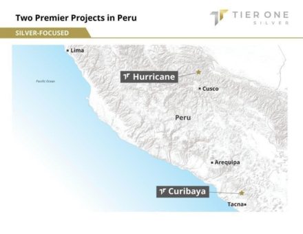 Tier One Silver beginnt mit Arbeiten auf Projekten Curibaya und Hurricane in Peru