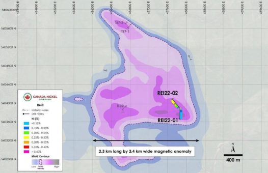 Canada Nickel gibt Untersuchungsergebnisse bekannt und bestätigt die Entdeckung auf dem Grundstück Reid