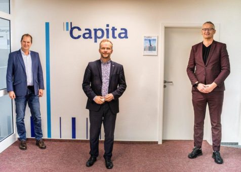 Capita begrüßt OB Silvio Witt am neuen Standort Neubrandenburg