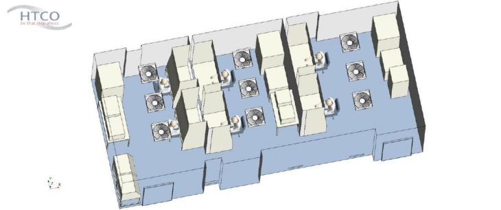 Digitale Planung einer leistungsfähigen Belüftungsanlage im neuen Reinraum