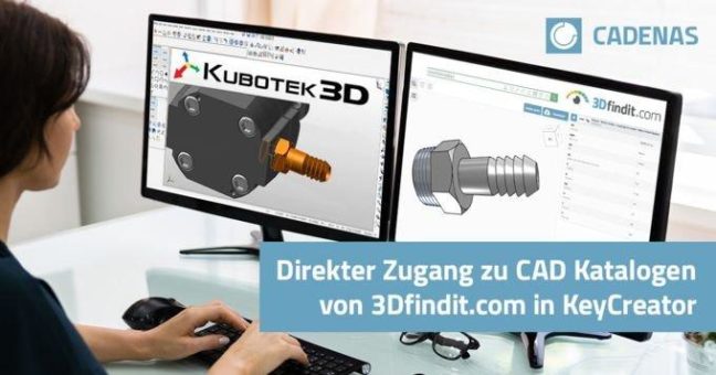 CADENAS und Kubotek3D steigern die Effizienz von KeyCreator mit digitalen Katalogen von Kaufteilen