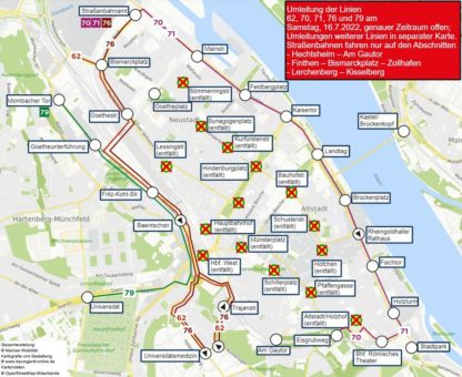 Demos: Sperrungen für Busse und Straßenbahnen