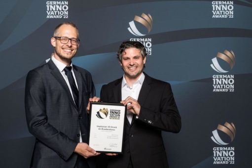 German Innovation Award 2022 für Apium Additive Technologies