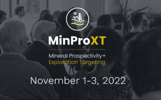 “MinProXT – Mineral Prospectivity & Exploration Targeting” Webinar 1. – 3. November 2022