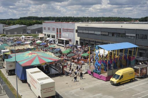 Kinderschminken, Imbissbuden & Fahrgeschäfte – Mini-Jahrmarkt im Heilsbronner Industriegebiet