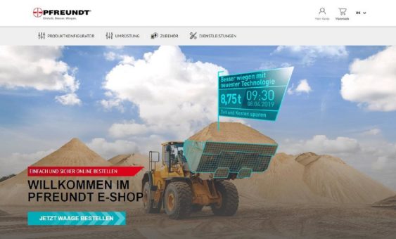 PFREUNDT launcht E-Shop für Wiegesysteme