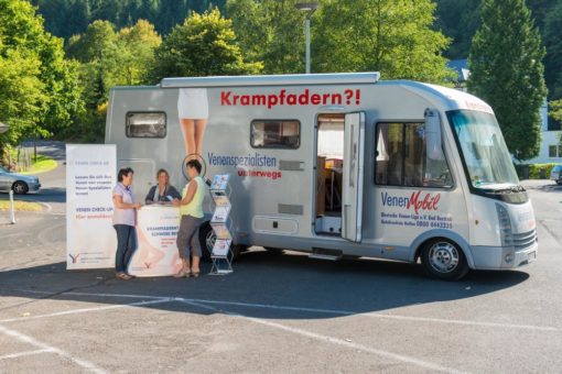 Das Venen-Mobil kommt Venenberatungen in Kaisersesch und Ulmen