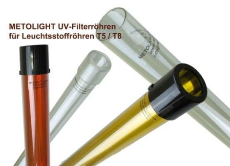 METOLIGHT UV-Filterröhren von Asmetec – Für Leuchtstoffröhren anwendbar zum uv-freien Licht