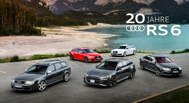 20 Jahre, vier Generationen – Audi RS 6: überlegene Performance im Alltagsgewand