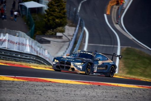ROWE Racing schrammt bei starker Spa-Premiere des BMW M4 GT3 knapp am Podium vorbei.