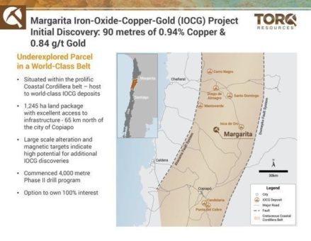 Torq identifiziert neue Ziele, um die Entdeckung auf dem Margarita Eisen-Oxid-Kupfer-Gold-Projekt zu erweitern