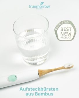 truemorrow gewinnt Best New Product Award 2022: Bambus-Aufsteckbürsten von truemorrow Dental sind das beste neue Drogerieprodukt des Jahres