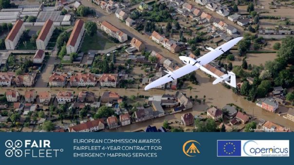 EU-Kommission unterzeichnet 4-Jahres-Vertrag mit Fairfleet zur Befliegung von Katastrophengebieten