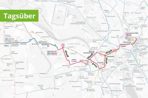 Bauarbeiten auf der Stadtbahnlinie 10: Zweite Umleitungsphase für den Ersatzverkehr mit Bussen