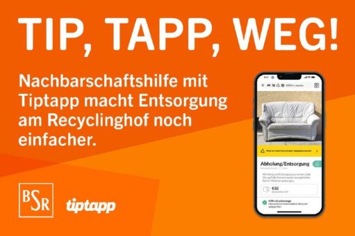 Nachbarschaftshilfe per App: BSR und Tiptapp starten Kooperation