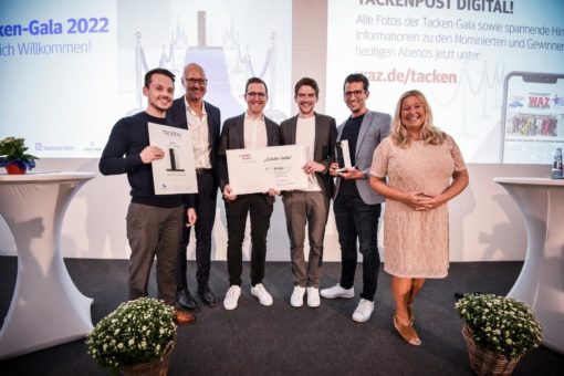 FUNKE Medien NRW vergibt den Gründer-Tacken 2022 an das Start-up-Unternehmen „ClaimFlow Technology GmbH“