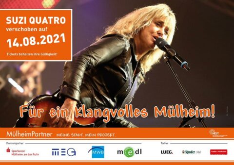 Neuer Termin für die RUHRBÜHNE mit Suzi Quatro steht!