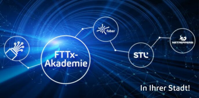 Klaus Faber AG, NetPeppers GmbH und Sterlite Technologies Ltd. rufen  FTTx-Akademie ins Leben