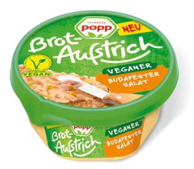 Popps leckere Brotaufstriche nun auch vegan