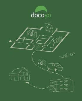 Software docoyo.Trackable verarbeitet Daten aus Ortungssystemen und bietet Unternehmen Visualisierungen und Analysen zur Prozessoptimierung