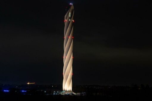 Valentinstag 2019: thyssenkrupp lässt Lichter am Testturm Rottweil erstrahlen