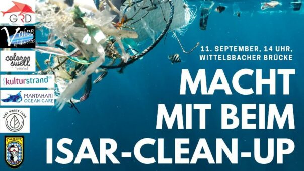 Verstärkung für das Isar-Clean-Up am 11. September