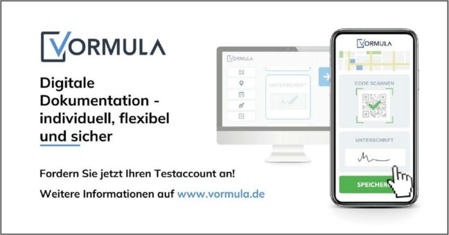 VORMULA® – der Formulardesigner für individuell gestaltete digitale Dokumentationen ist da!