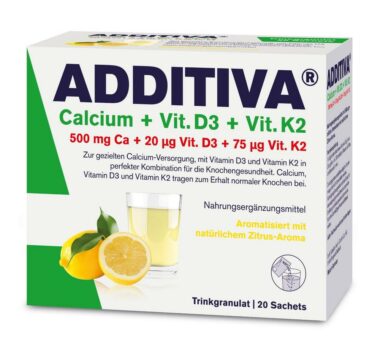 ADDITIVA Calcium + Vit. D3 + Vit. K2 – die ideale Vitalstoffkombination