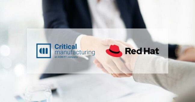 Kooperation zwischen Critical Manufacturing und dem Weltmarktführer Red Hat zur Verbesserung der Industrielandschaft