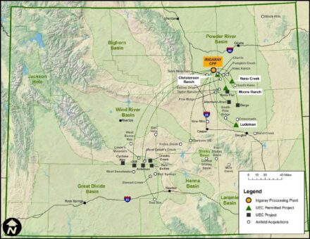 Uranium Energy Corporation erweitert die Wyoming Hub and Spoke ISR Plattform mit zusätzlichen Ressourcen und Einreichung des S-K 1300 Berichts